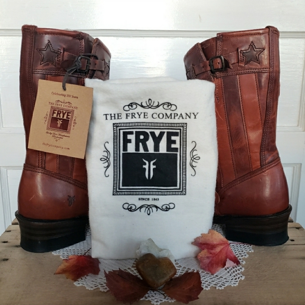 FRYE Stars & Stripes Anniversary Patriotic Black Label Americana USA Campus Boho - Picture 12 of 12